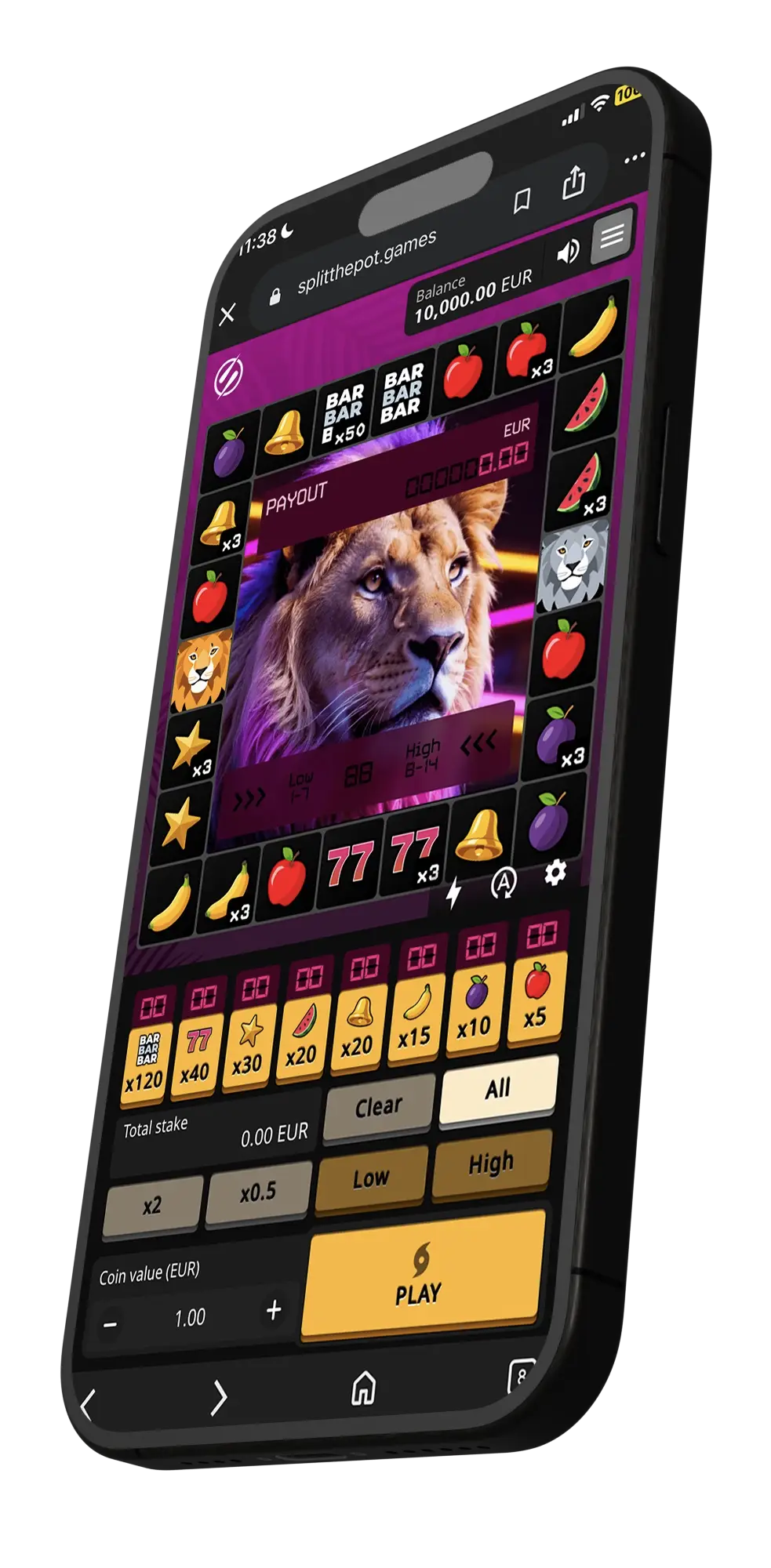 Zama Fruits Screens — Lion